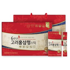 고려홍삼진흥원 6년근 홍삼정 스틱 선물형 + 쇼핑백, 10g, 60개입