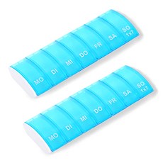 디엠코퍼레이션 알럽홈 원위크 알약 스토리지 키트 블루, 2개