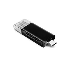 Techman簡約時尚OTG轉接頭Type-C/USB3.0, 單品, 黑色的