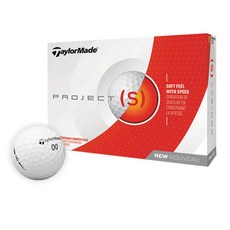 테일러메이드 Project S 골프공 3피스 12p, 화이트, 1개
