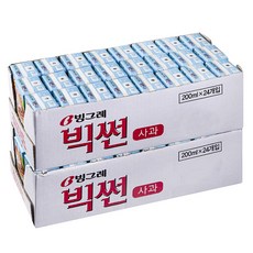 빅썬 사과 주스, 200ml, 48개