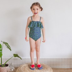 키즈긴팔원피스수영복
