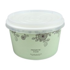대경 다용도 종이용기컵 1200ml + 반투명뚜껑, 60세트