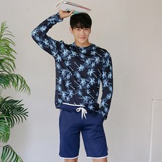 VENDIS 男款防曬長袖上衣 C278+防曬沙灘褲 M601