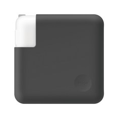 엘라고 맥북/맥북 Pro 38.1cm 충전어댑터 실리콘 케이스 다크그레이