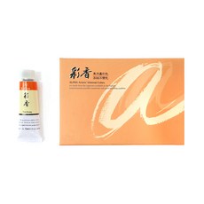 알파색채 채향 동양화물감 312 주홍 6p, 15ml, 1색