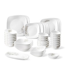 코렐 실버크라운 사각 10인 코리안 홈세트 42p, 혼합 색상, 9종