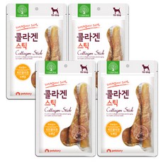 더내추럴 콜라겐 스틱 강아지 간식 16cm 5p, 치킨, 4개