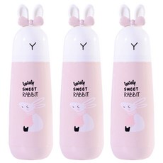 ABM 래빗 칫솔케이스 핑크, 3개