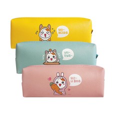 아이비스 에비츄 봉제필통 2 EB37111032, 웰시코기, 핑크래빗, 러블리캣, 3개