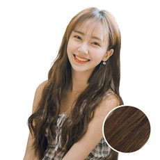 가발매니아 붙임머리 제디 5피스 헤어피스 내츄럴윈디, 투톤브라운, 1개