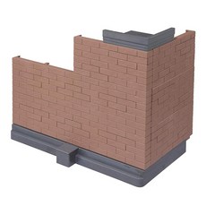 好微笑公司喇叭選項磚牆建築圖棕色, 1個