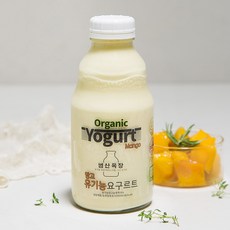 범산목장 유기가공식품인증 망고 요구르트, 450ml, 1개