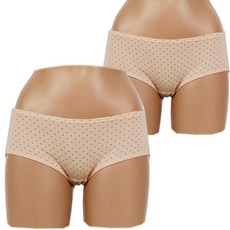 캐리루시 도트면 스판 위생팬티 2p