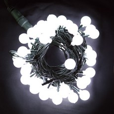 NEW LED50구 앵두전구, 녹색선 투명