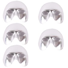 派對秀歌劇經典面具 5入, 銀