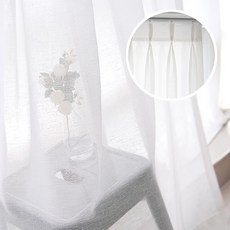 화이트린넨커튼