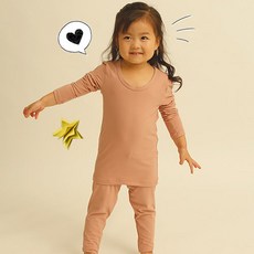 아날도바시니 아동용 극세사 딩동댕 기모 내의 세트
