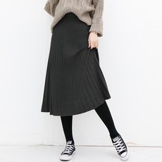가비진 스판 니트 롱치마
