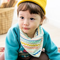 베베쥬 아동용 레인보우 스카프빕