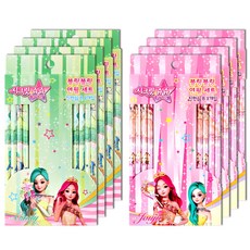 시크릿쥬쥬 블링블링 8p 연필세트 B, 혼합 색상, 8세트