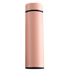 엠디디지탈 보온 보냉 온도표시 스텐 스마트 텀블러, 핑크, 500ml