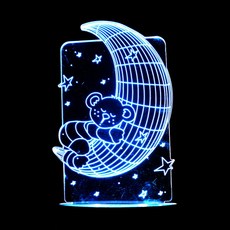 홈마인 LED 3D 무드등 사랑우정생일 시리즈 Dtype, D18 포근한밤