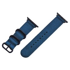 비쉐르 애플워치 3/4/5 패브릭 스포츠 밴드 (42/44mm 호환 가능), 블루, 1개