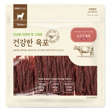 강아지 간식-추천-굿데이 강아지간식 건강한 육포 300g, 소고기 육포, 1개