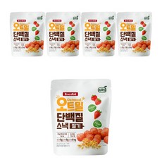 프로엠 오트밀 단백질 스낵 딸기, 딸기맛, 5개