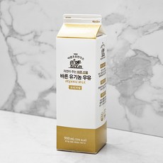 바른우유연구소 바른 유기가공식품인증 우유 오리지널, 900ml, 1개