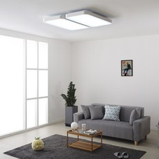 LIGHTING EVER LED 심플 거실등 120W M22, 화이트