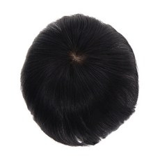 인텔리위그 남자정수리 가발 O자형, 자연검정, 1개
