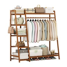 원목5단선반장
  제이씨무역 카푸치노 원목 5단 선반 행거 1100 우드 