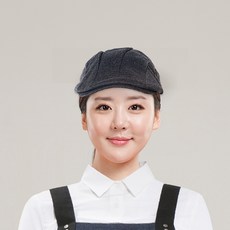 팀쿡 주방용 가죽조절끈 헌팅캡 TSC-512, 다크그레이, 1개