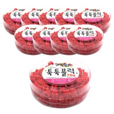 이지피아 툭툭 블럭 리필 70g 5p, 빨강, 10개