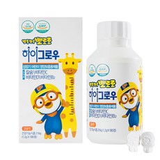 뽀로로 성장 발육 하이그로우 영양제, 180개입, 1개