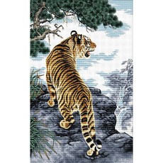 호랑이십자수도안