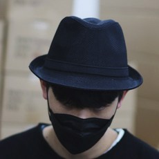 아이엠캡 베이지컬 메쉬 페도라