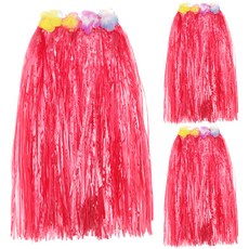 Livingda 草裙舞裙 60cm, 紅色的, 3個