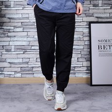 타운클로 남성용 코튼 밴딩 와이드 조거팬츠