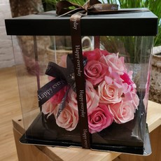 Decocomani滿滿肥皂花盒子, 粉色的