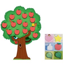 슈퍼쌤에듀 대형 사과나무 환경미화 세트, 혼합색상, 1세트