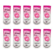 비타드롭스 아쿠아 부스트 음료베이스 라즈베리맛, 8ml, 10개