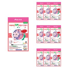 유니아트 카네이션 입체 벽걸이 만들기 세트 DIY601, 혼합색상, 10세트