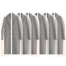 반투명 지퍼 의류 보관 옷커버 60 x 120 cm, 1개입, 6개