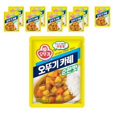 오뚜기 카레 과립형 순한맛, 100g, 10개