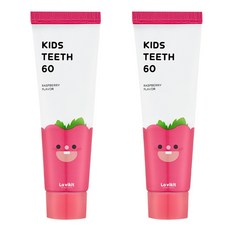 라비킷 키즈티스60 저불소 유아치약, 60g, 2개