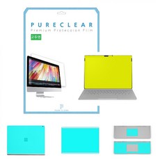 퓨어클리어 마이크로소프트 서피스북2 38.1cm 고투명 액정 보호필름 + 외부 무광 3종 필름 세트, 1세트