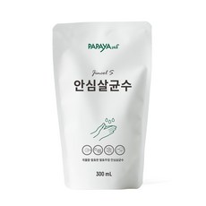 파파야플러스 진콜에스 안심살균수 손소독제 리필형, 300ml, 1개